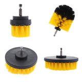 Maxbell Power Scrubber Cleaning Drill Brush Tub Cleaner Yellow Medium Brush 2inch