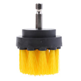 Maxbell Power Scrubber Cleaning Drill Brush Tub Cleaner Yellow Medium Brush 2inch