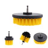Maxbell Power Scrubber Cleaning Drill Brush Tub Cleaner Yellow Medium Brush 2inch