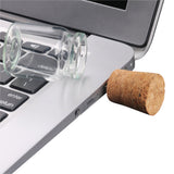 Maxbell Wooden Cork Glass Bottle U-Disk3.0 32GB Flash Drive Memory Stick Lovely Gift