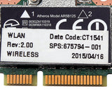 Maxbell New AR9435/AR5B125 WIFI Card Wlan Wireless 675794-001 670036-001 For Hp