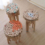 Maxbell 20x Round Wood Stick Rod Dowel Unfinished DIY Wood Modelling Stick 12mmx150m