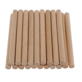 Maxbell 20x Round Wood Stick Rod Dowel Unfinished DIY Wood Modelling Stick 12mmx150m