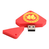 Maxbell Creative Cartoon Chinese Good Fortune Sign USB Flash Drive ThumbDrive 16GB
