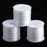 Maxbell 1 Roll Elastic Cord Stretchy String Thread 60 Meters for Jewelry DIY White