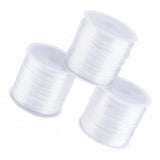 Maxbell 1 Roll Elastic Cord Stretchy String Thread 60 Meters for Jewelry DIY White