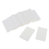 Maxbell 200 Blank DIY Handwritten Ktaft Paper Message Card Mini Greeting Card White