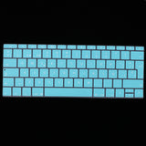 Maxbell Spanish Phonetic Keyboard Protective Film for 12 inch Macbook white blue
