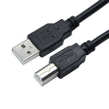 Maxbell 10 Pieces USB 2.0 Printer Scanner Cable USB Type A Male to B Male 0.5meter