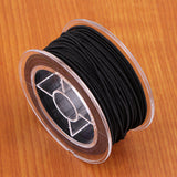 Maxbell Stretch Elastic Cord for Jewelry Making DIY Thread String Black 30m