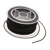 Maxbell Stretch Elastic Cord for Jewelry Making DIY Thread String Black 30m