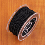 Maxbell Stretch Elastic Cord for Jewelry Making DIY Thread String Black 30m