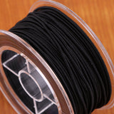 Maxbell Stretch Elastic Cord for Jewelry Making DIY Thread String Black 30m