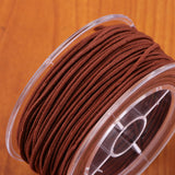 Maxbell Stretch Elastic Cord for Jewelry Making DIY Thread String Light Brown 30m