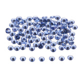 Maxbell 100pcs clear crystal zircon loose beads bicone diamond cone beads blue