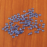 Maxbell 100pcs clear crystal zircon loose beads bicone diamond cone beads blue