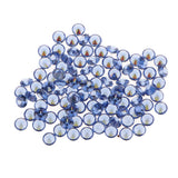 Maxbell 100pcs clear crystal zircon loose beads bicone diamond cone beads blue