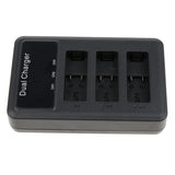 Maxbell 3 Channel Battery Fast Charger with USB Type C Interface fr GoPro AHDBT-501