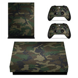 Maxbell For Xbox One X Console Skin Decal Sticker+2 Controller Skin Camouflage