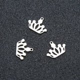 Maxbell 20Pcs Stainless Steel Charms Pendants for DIY Jewelry Making Craft Crown