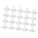 Maxbell 20Pcs Stainless Steel Charms Pendants for DIY Jewelry Making Craft Crown