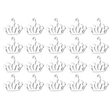 Maxbell 20Pcs Stainless Steel Charms Pendants for DIY Jewelry Making Craft Crown