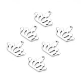 Maxbell 20Pcs Stainless Steel Charms Pendants for DIY Jewelry Making Craft Crown