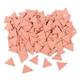 Maxbell 10x Wood Triangle Charms DIY Jewelry Dangle Eardrop Pendants Pink 19mm