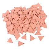 Maxbell 10x Wood Triangle Charms DIY Jewelry Dangle Eardrop Pendants Pink 19mm