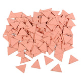 Maxbell 10x Wood Triangle Charms DIY Jewelry Dangle Eardrop Pendants Pink 19mm