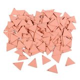 Maxbell 10x Wood Triangle Charms DIY Jewelry Dangle Eardrop Pendants Pink 19mm