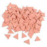 Maxbell 10x Wood Triangle Charms DIY Jewelry Dangle Eardrop Pendants Pink 19mm