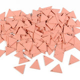 Maxbell 10x Wood Triangle Charms DIY Jewelry Dangle Eardrop Pendants Pink 19mm