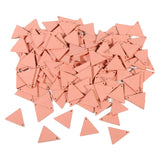 Maxbell 10x Wood Triangle Charms DIY Jewelry Dangle Eardrop Pendants Pink 19mm