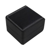 Maxbell Black Watch Box PU Leather Mens Watch Organizer Jewelry Display Case