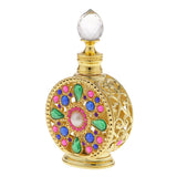 Maxbell 10ml Vintage Glass Empty Perfume Spray Bottle Atomizer Refillable Gold