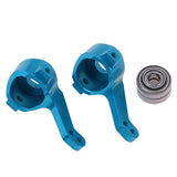 Maxbell RC Car Upgrade Parts Metal Front Steering Cup & Bearings for 1/10 HSP Blue