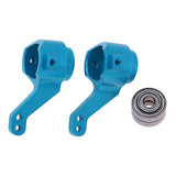 Maxbell RC Car Upgrade Parts Metal Front Steering Cup & Bearings for 1/10 HSP Blue