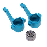 Maxbell RC Car Upgrade Parts Metal Front Steering Cup & Bearings for 1/10 HSP Blue