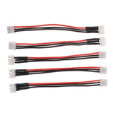 Maxbell 5PCS Silicone JST-XH Balance Cable 22AWG for Lipo Lithium Battery 2S (7.4V)