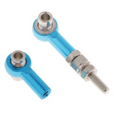 Maxbell Aluminum Steering Linkage Pull Rod for HSP 94122 94123 1/10 RC Car Blue