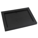 Maxbell PU Leather Jewelry Display Tray Showcase for Necklace Earring Trinkets Black