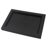 Maxbell PU Leather Jewelry Display Tray Showcase for Necklace Earring Trinkets Black