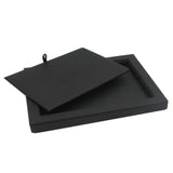 Maxbell PU Leather Jewelry Display Tray Showcase for Necklace Earring Trinkets Black