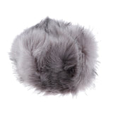 Women Warm Winter Russian Fluffy Faux Fur Hat Earwarmer Earmuff Cossak Ski Light Gray