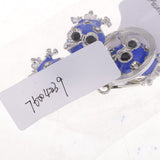 Maxbell Alloy Crystal Cute Three Owl Pendant Car Handbag Key Chain Decoration Blue