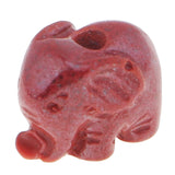 Maxbell Elephant Cinnabar Pendant Lucky Pendant for Necklace Bracelet Making Jewelry