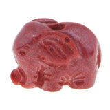 Maxbell Elephant Cinnabar Pendant Lucky Pendant for Necklace Bracelet Making Jewelry