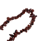 Maxbell Natural Stone Loose Chip Beads for DIY Jewelry Making Beads Reddish Brown