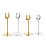 Maxbell Stainless Steel U-shaped Wedding Name Card Holders Table Decor 6inch Gold